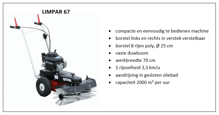 Limpar veegmachine 67