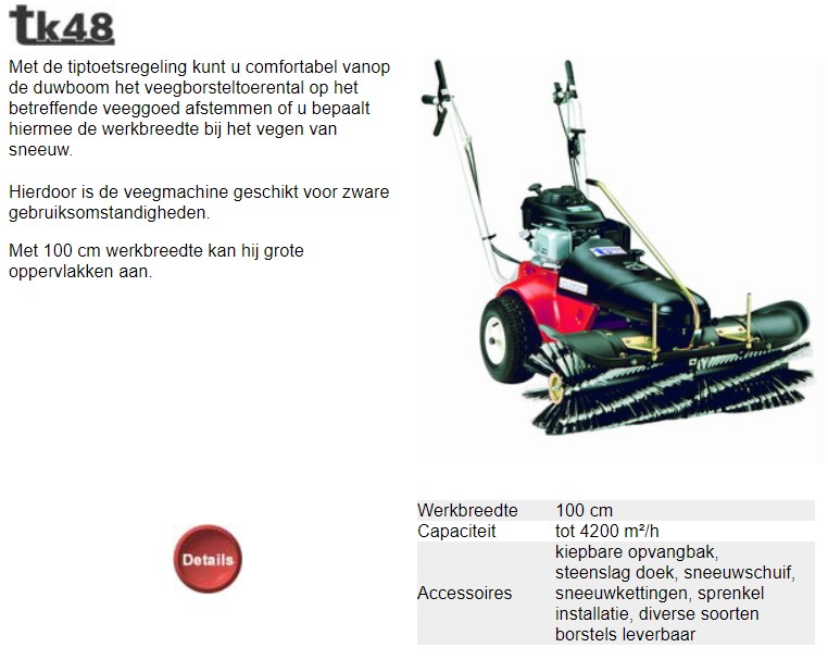 Tielbürger veegmachine TK 48